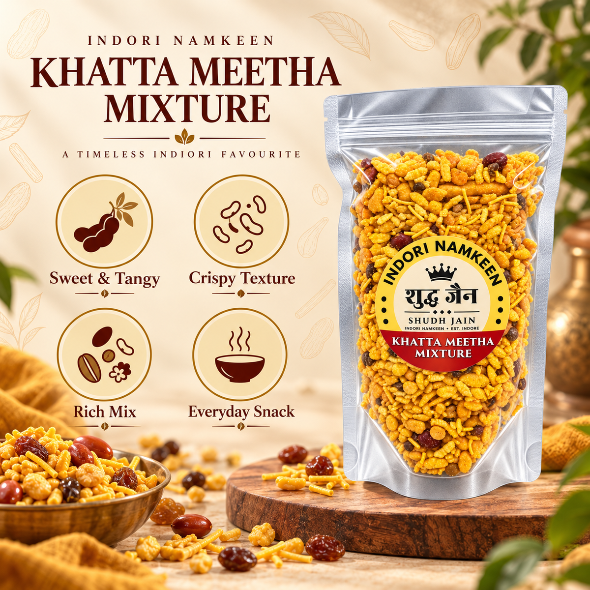 Khatta Meetha Mixture | Indori Namkeen